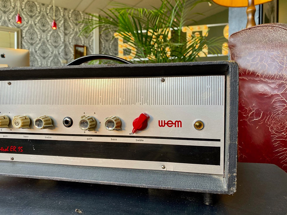 Thumbnail: SOLD! - 1965 WEM Control ER 15 15WATTS + WEM Power Bass 2x10 cabinet
