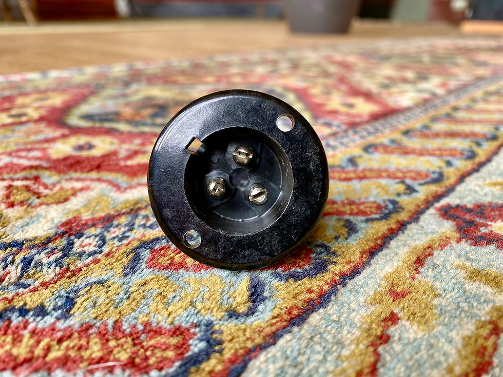 Thumbnail: 1960's NOS Bulgin England 3-pin mains socket Marshall VOX