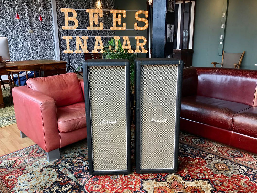 Thumbnail: SOLD! - 1970 + 1971 Marshall Salt & Pepper Basket Weave model #1983 2x12 Columns