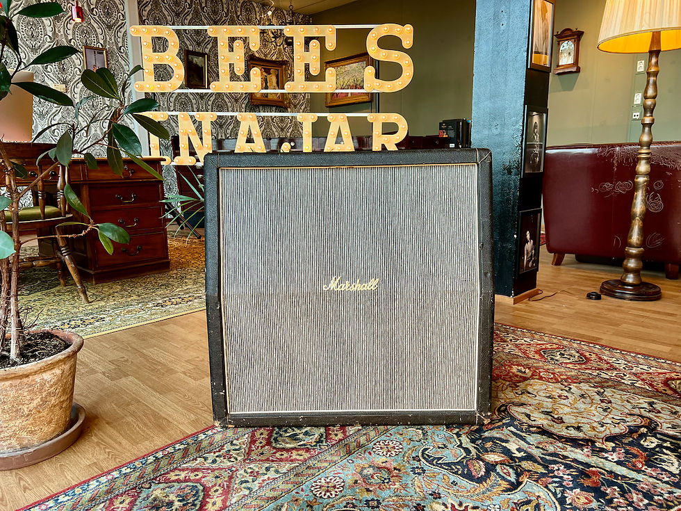 Thumbnail: SOLD! - 1967 - 1968 Marshall 1960A 4x12 pinstripe cabinet angled