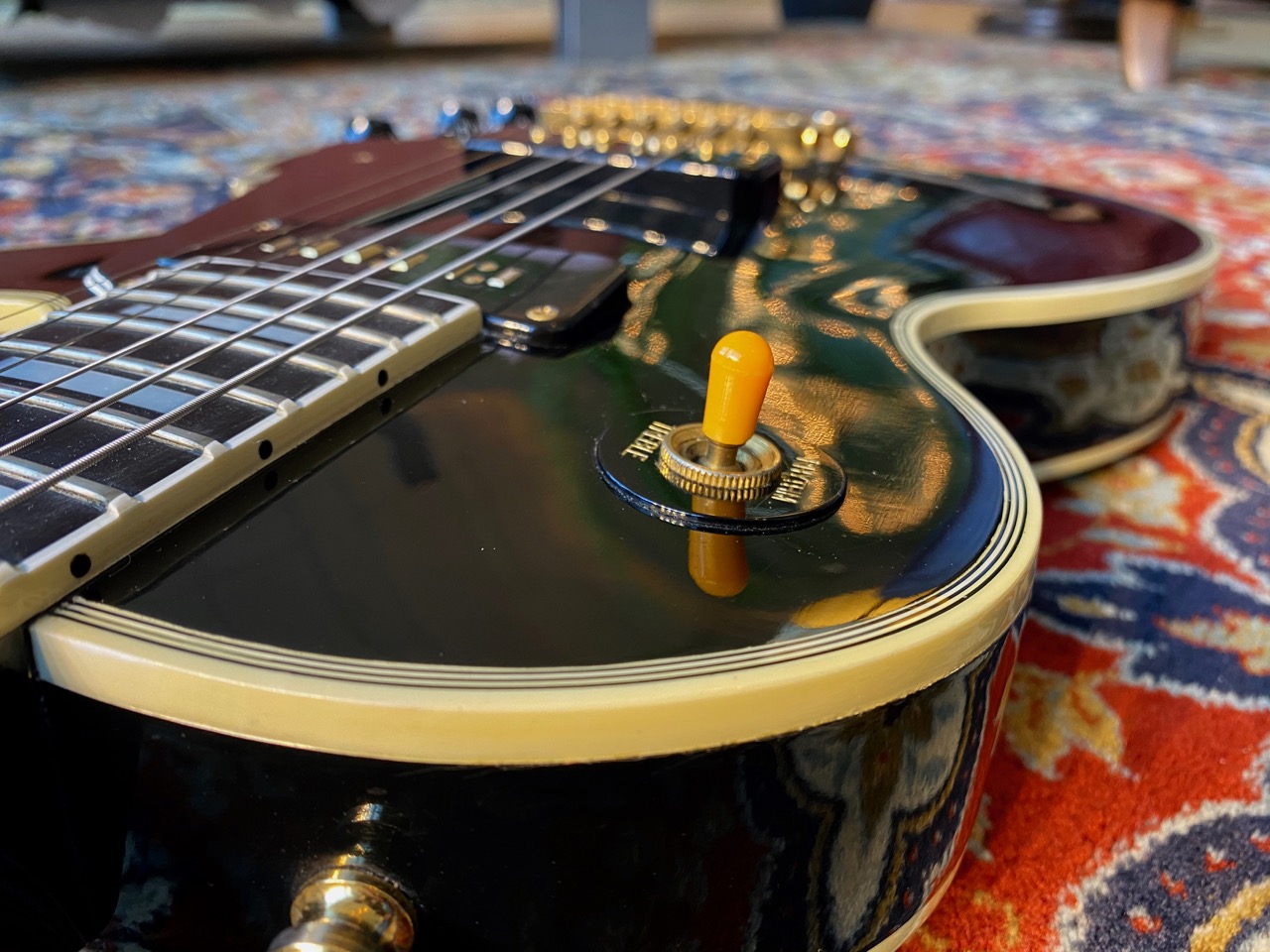 1992 Pre Historic Gibson Les Paul Custom ’54 Reissue Black Alnic0 - Thumbnail 3
