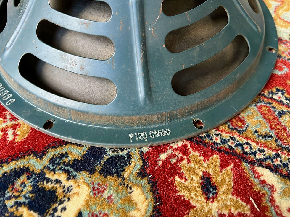 Thumbnail: SOLD! - 1953 Jensen P12Q Alnico speaker Teal color for Fender Tweed Amp