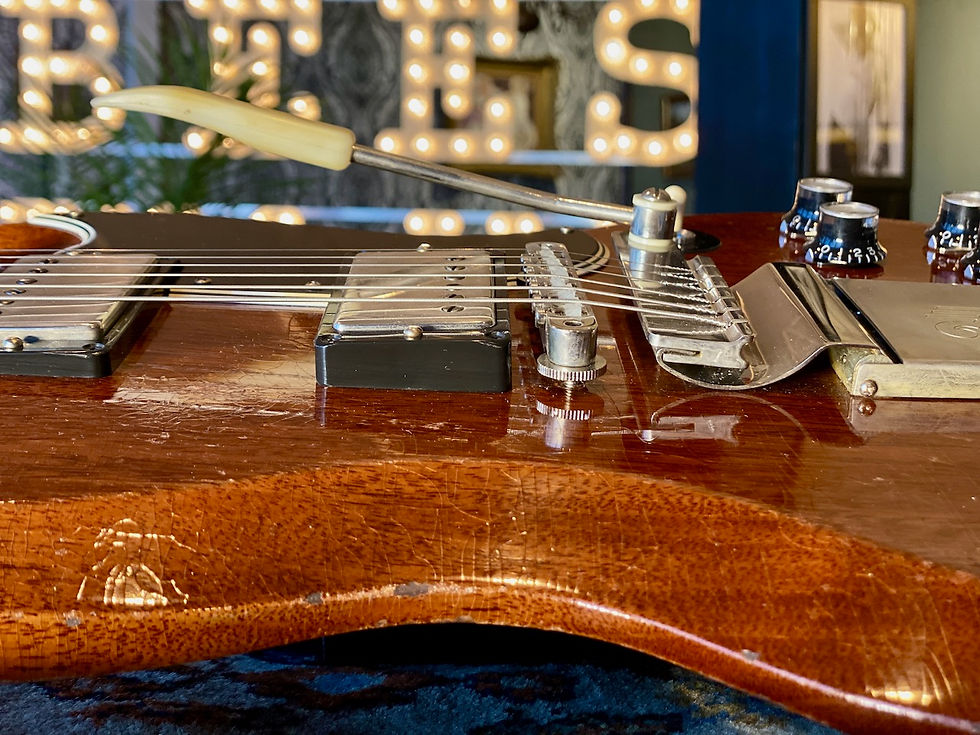 Thumbnail: SOLD! - 2022 Gibson Heavy Aged 64 SG Standard Reissue Murphy Lab Maestro Vibrola