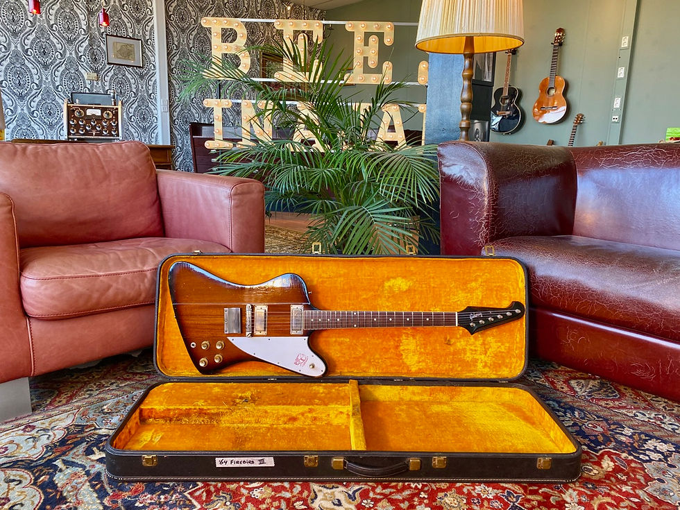 Thumbnail: SOLD! - Rick Rivets - New York Dolls - 1964 Gibson Firebird III Tob. Sunburst