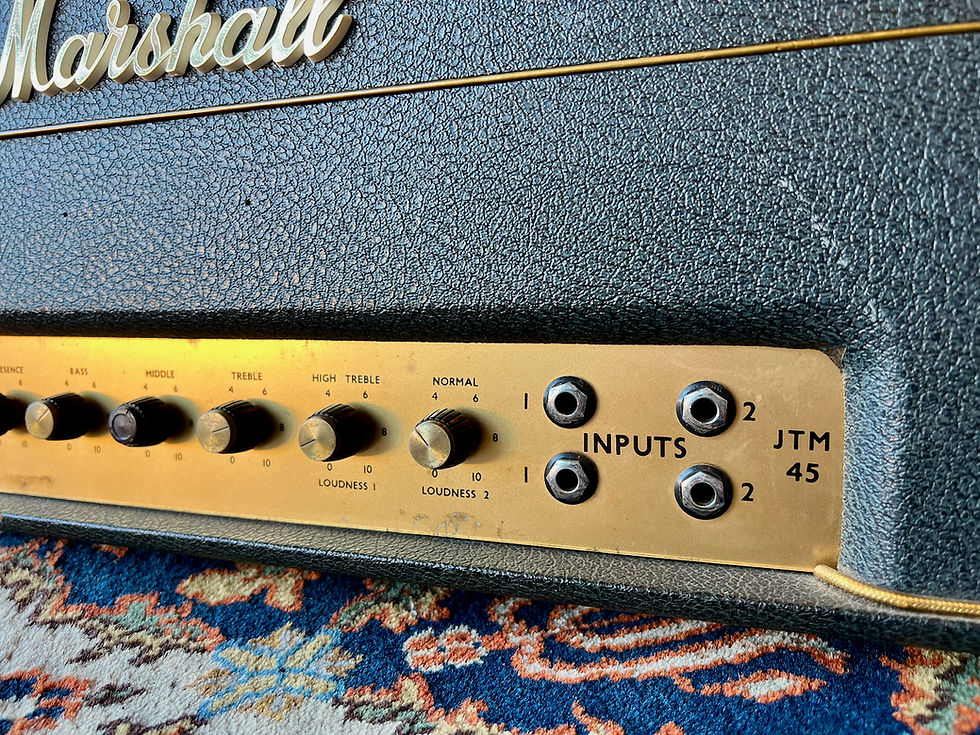 Thumbnail: 1965 Marshall JTM45 MkII Lead White Panel 50W Plexi