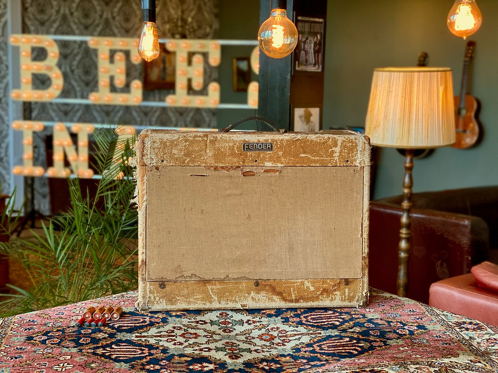 SOLD! - 1953 Fender Tweed Twin Low Power 5C8 Wide Panel 2x12