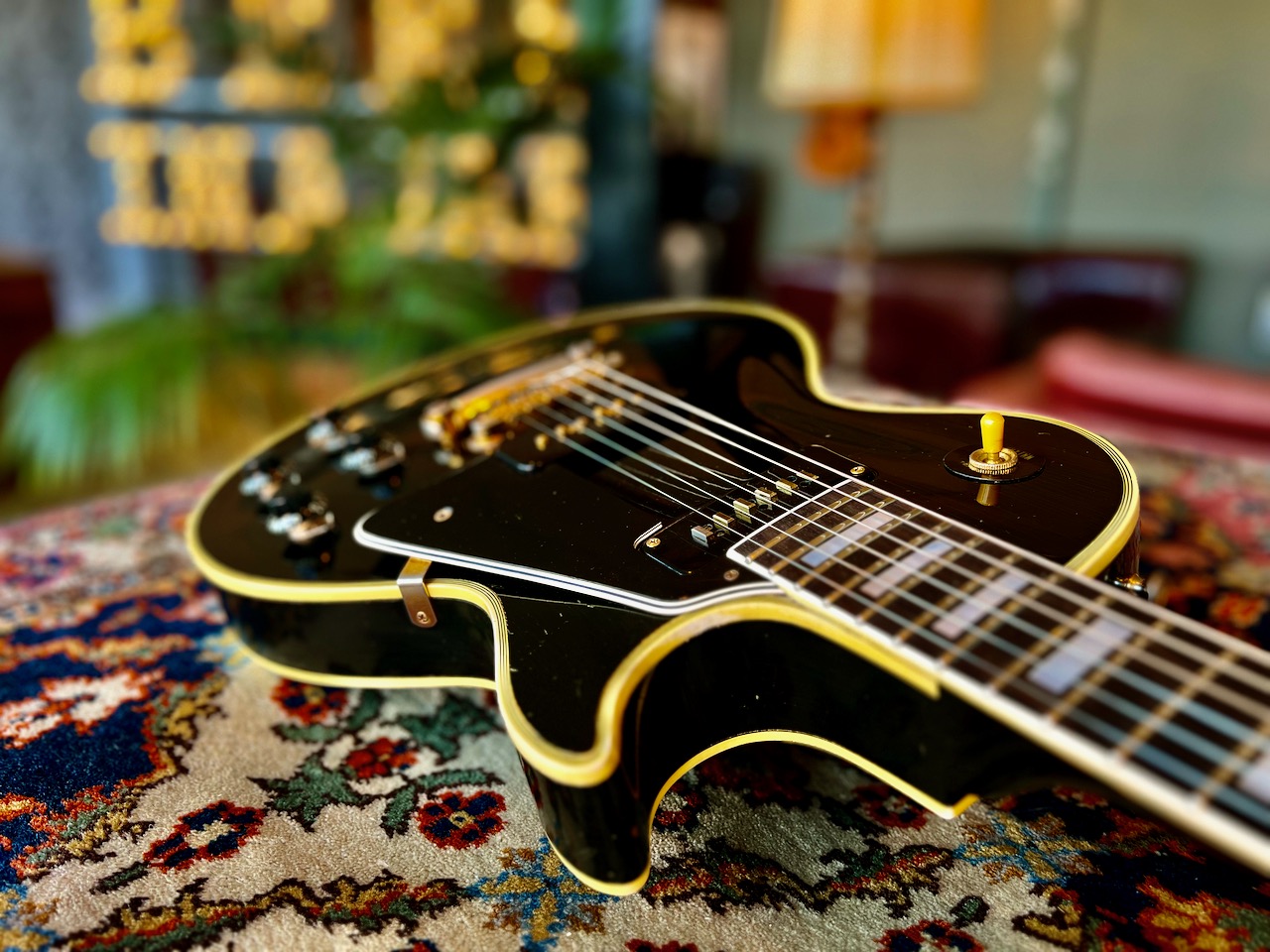 Rock Star owned 1956 Gibson Les Paul Custom Black Beauty Alnico-V - Thumbnail 4