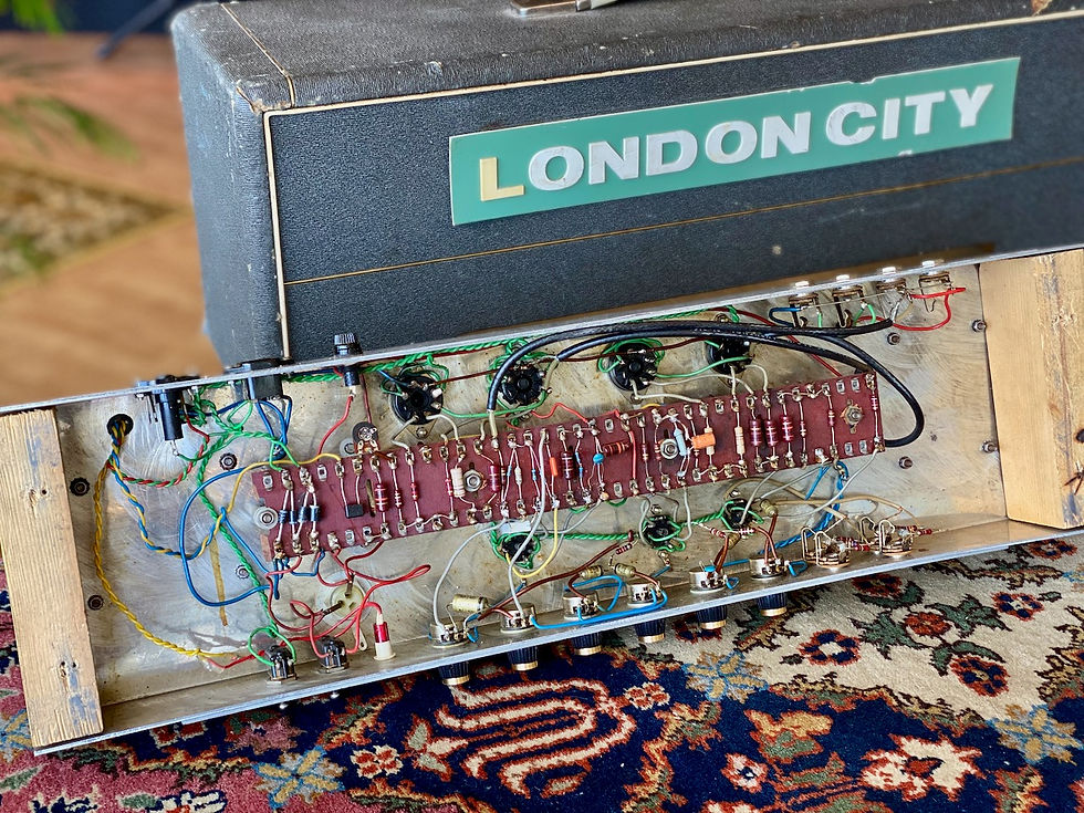 Thumbnail: SOLD! - 1969 London City DEA100 Super Lead plexi grey series