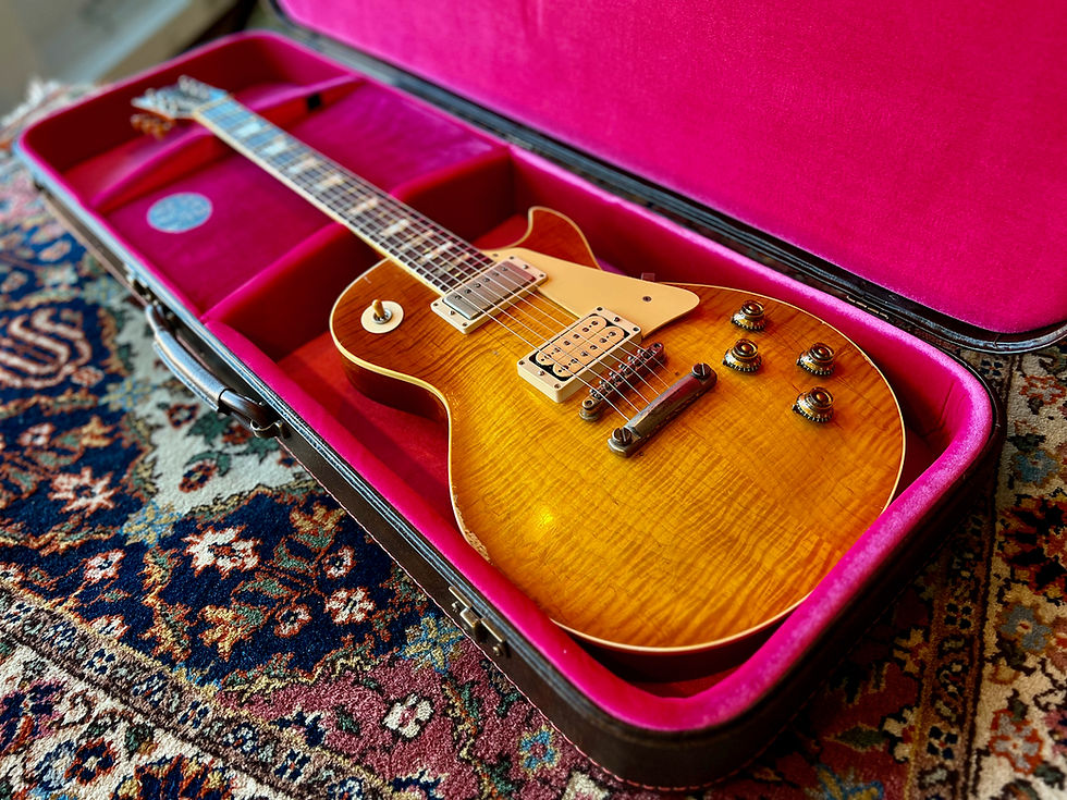 Thumbnail: Bees In A Jar - Vintage Series Guitar Case Type I - Pink