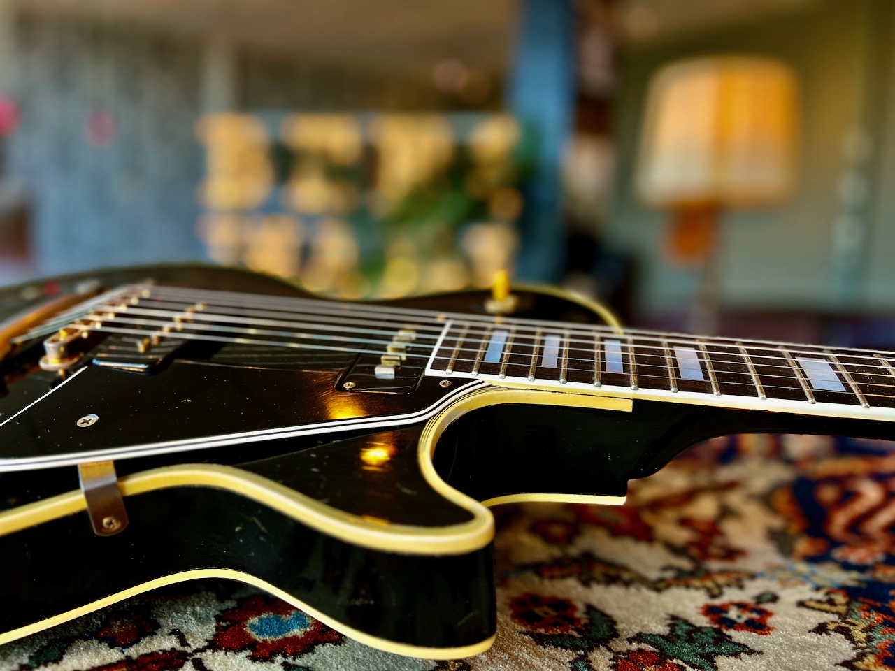 Rock Star owned 1956 Gibson Les Paul Custom Black Beauty Alnico-V - Thumbnail 6