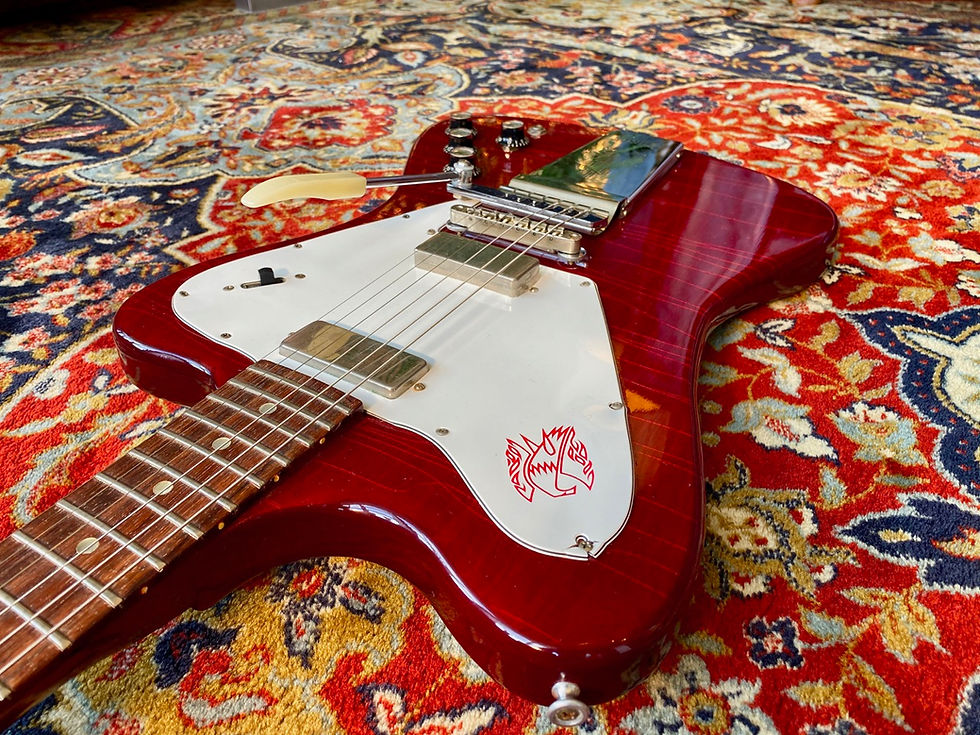 Thumbnail: SOLD! - 1965 Gibson Firebird V Non Reverse Cherry Red