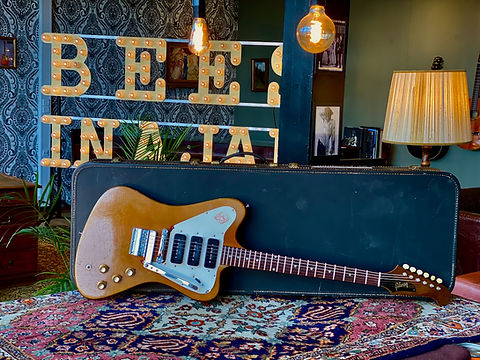 1966 Gibson Firebird III Sparkling Burgundy Metallic | Bees
