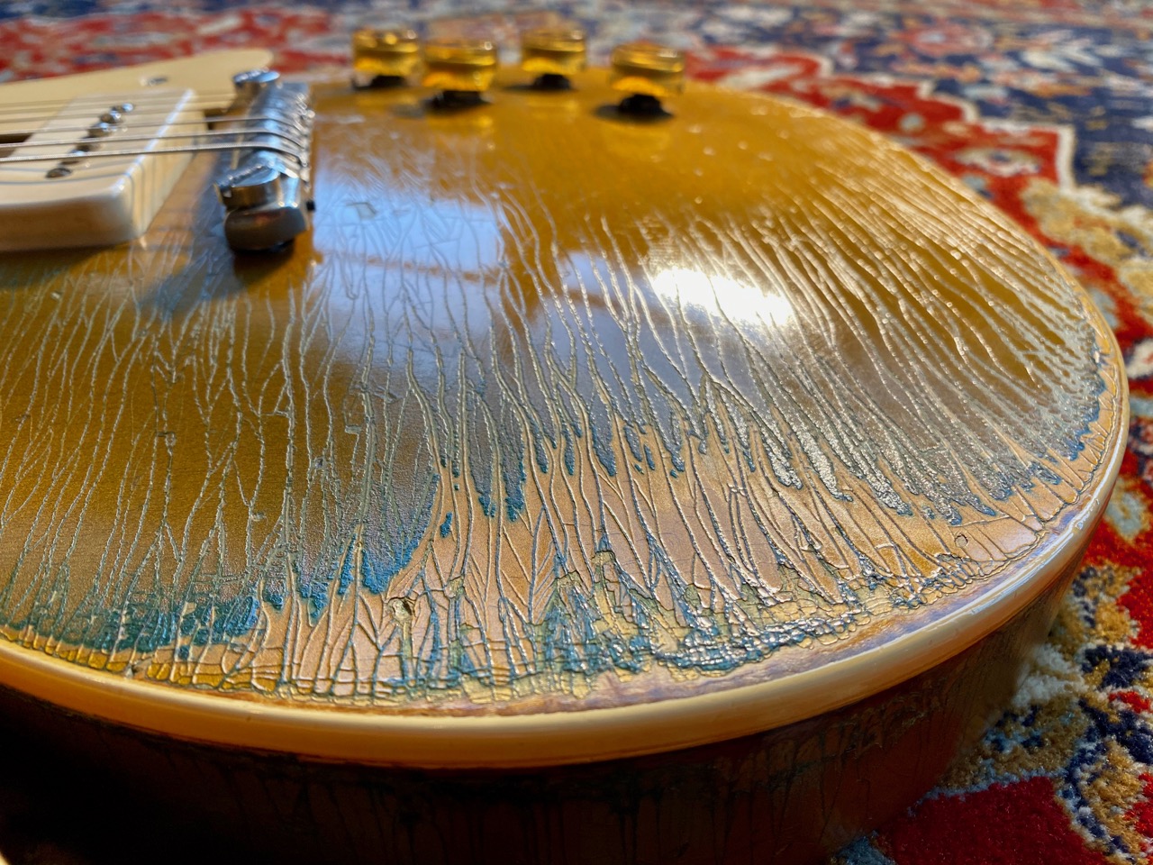 1955 Gibson Les Paul Standard All Gold Goldtop - Thumbnail 5