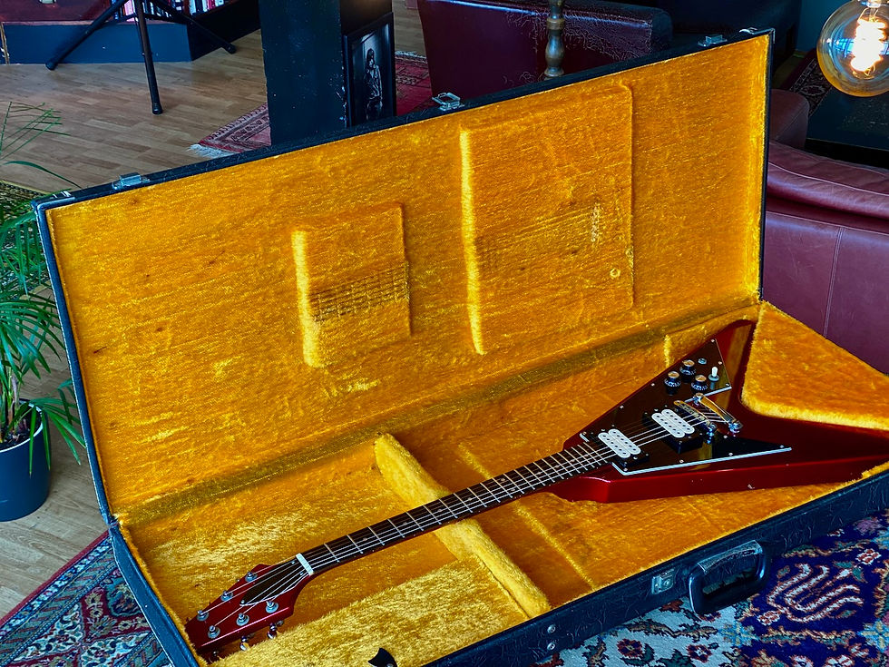 Thumbnail: SOLD! - 1981 Greco JAPAN '67 Reissue Flying V CUSTOM ORDER FV-600 Sparkling Red