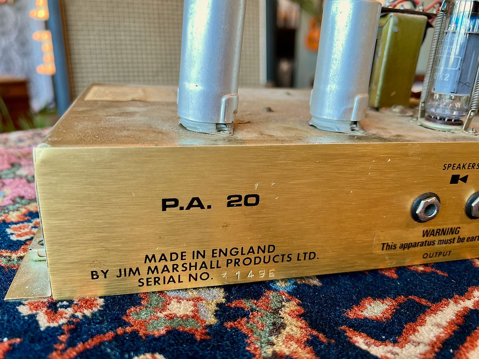 Thumbnail: 1973 Marshall JMP PA20 20WATT Mini Plexi P.A. 20 2061 Lead and Bass 20