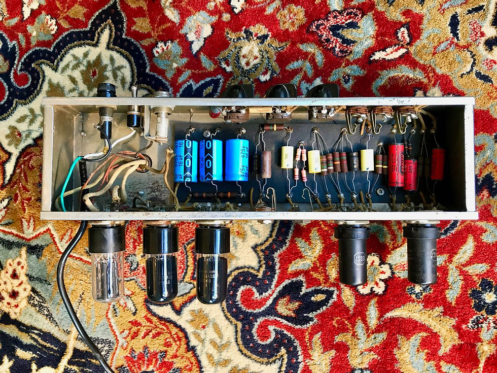 Thumbnail: SOLD! - 1953 Fender 5C3 Tweed Deluxe Wide Panel