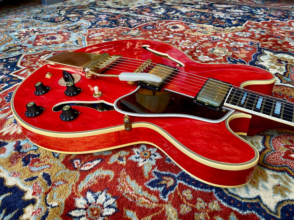 Thumbnail: SOLD! - 1974 Gibson ES-355TD Cherry Red faded to Melon