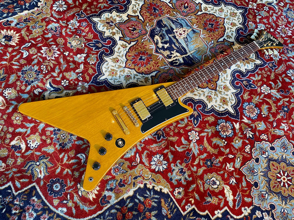 Thumbnail: SOLD! - 1980-1982 Gibson Moderne ’58 Korina Heritage reissue A serial