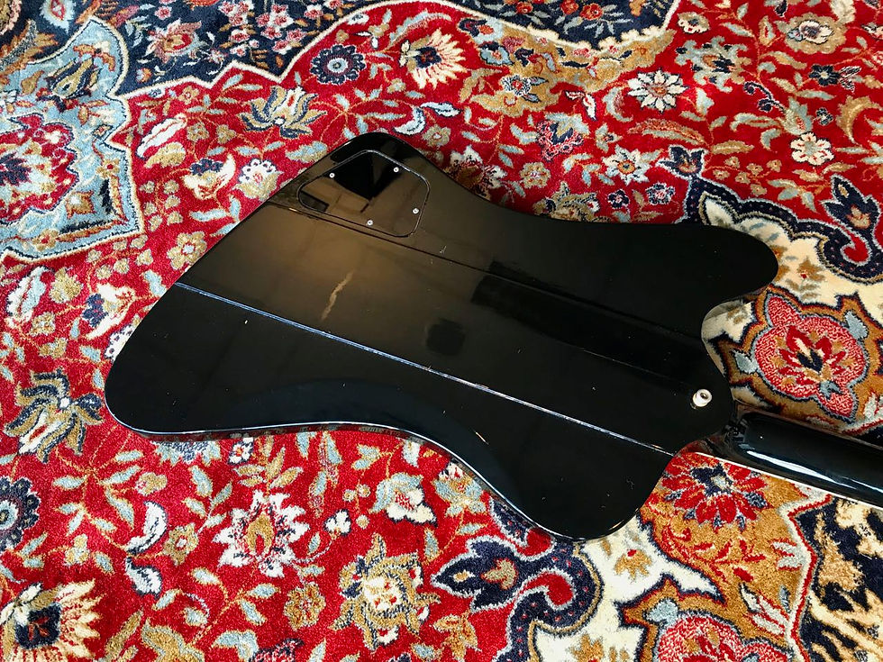 Thumbnail: SOLD! - 1993 Gibson Firebird V Limited Edition All Black Gold