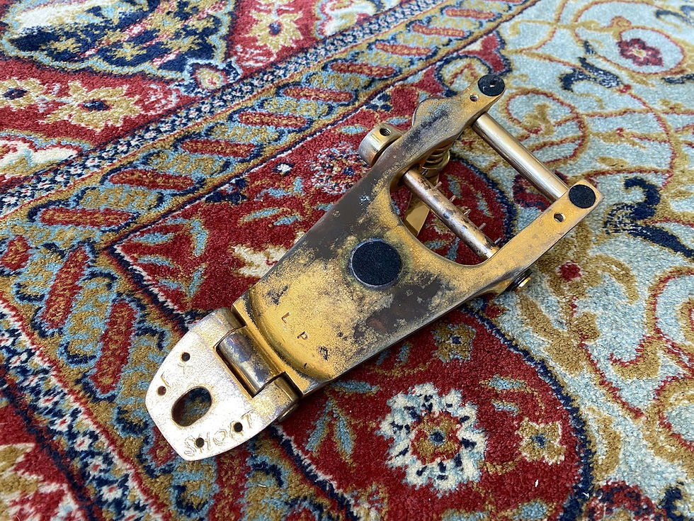 Thumbnail: SOLD! - Original 1960's 1970's Bigsby B7 Gold Gibson Les Paul Custom
