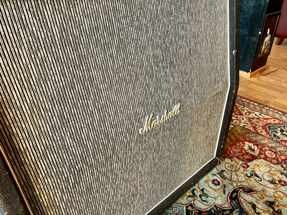 Thumbnail: SOLD! - 1967 - 1968 Marshall 1960A 4x12 pinstripe cabinet angled