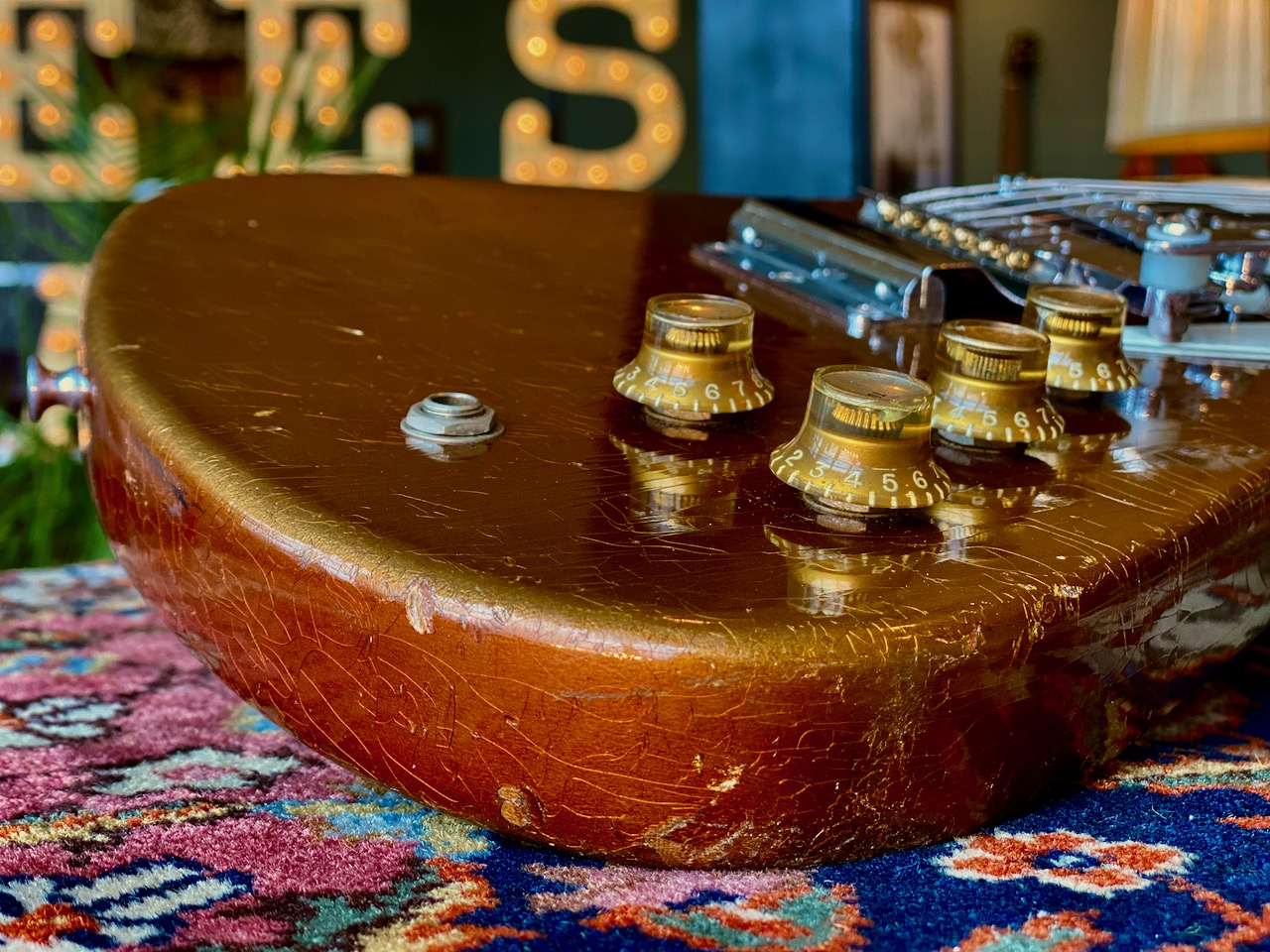 1966 Gibson Firebird III Sparkling Burgundy Metallic - Thumbnail 5