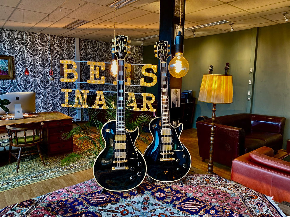 Thumbnail: SOLD! - 1989 35th Ann. Pre Historic Gibson Les Paul Custom 1959 Black Beauty 3PU