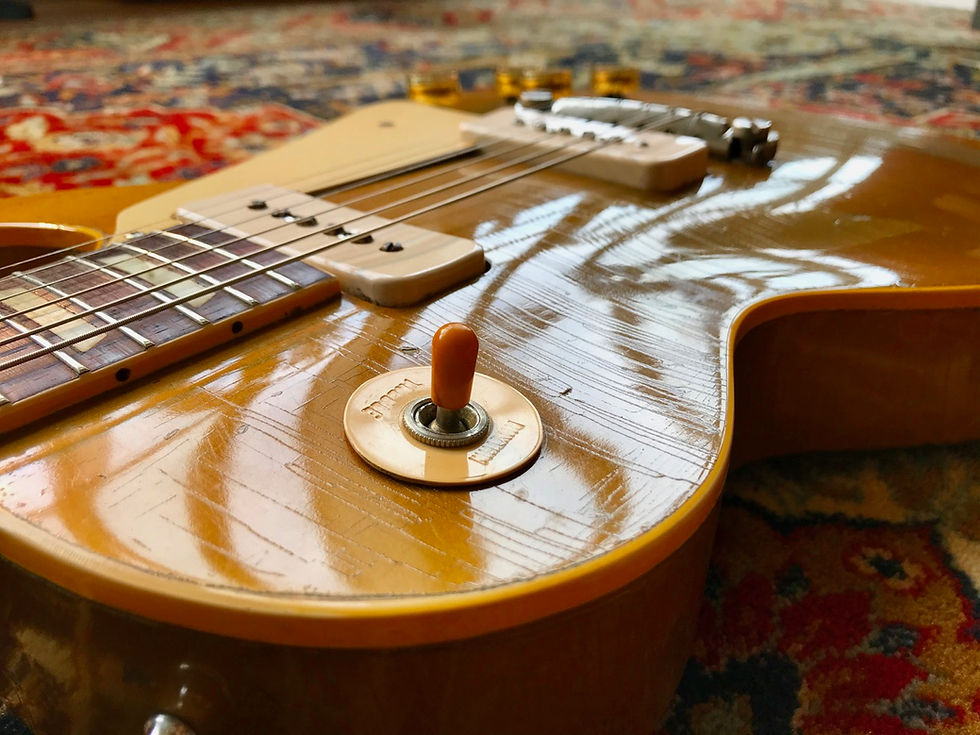 Thumbnail: SOLD! - 1955 Gibson Les Paul GoldTop All Gold Wraparound Tailpiece