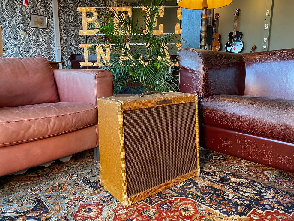 Thumbnail: SOLD! - 1958 Fender Tweed Tremolux 5E9-A Big Box Narrow Panel