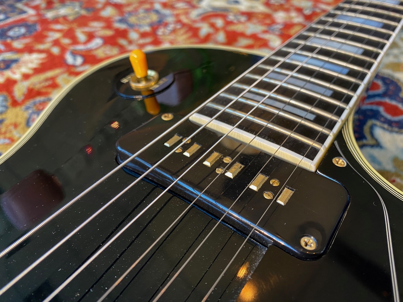 1992 Pre Historic Gibson Les Paul Custom ’54 Reissue Black Alnic0 - Thumbnail 2