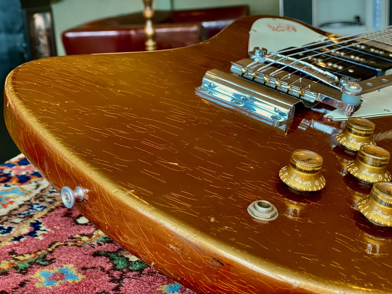 1966 Gibson Firebird III Sparkling Burgundy Metallic - Thumbnail 6