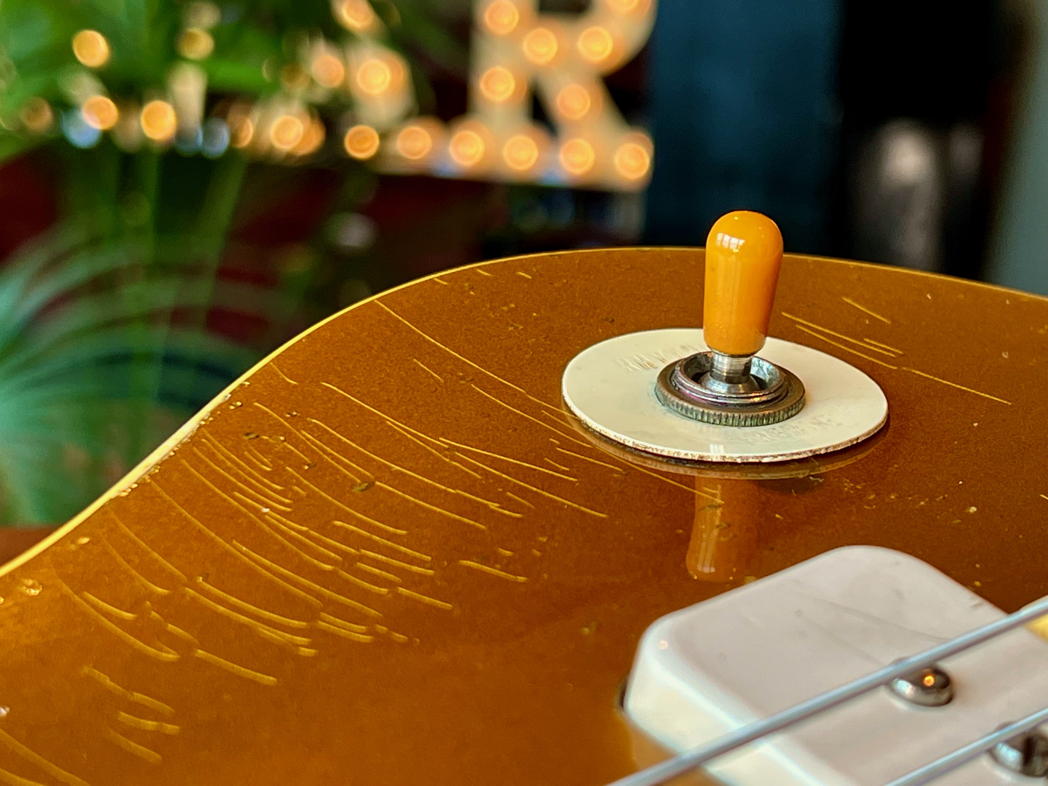 1957 3.76Kg Gibson Les Paul Standard Goldtop Darkback - Thumbnail 5