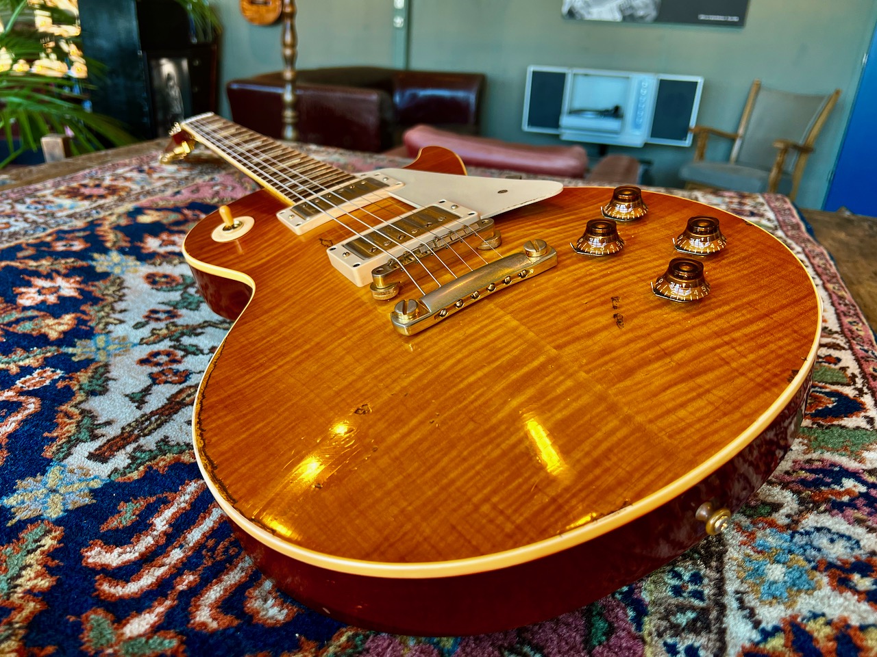 2003 Gibson Gary Rossington Ltd. Ed. 1959 Les Paul Tom Murphy Aged "Bernice" - Thumbnail 6