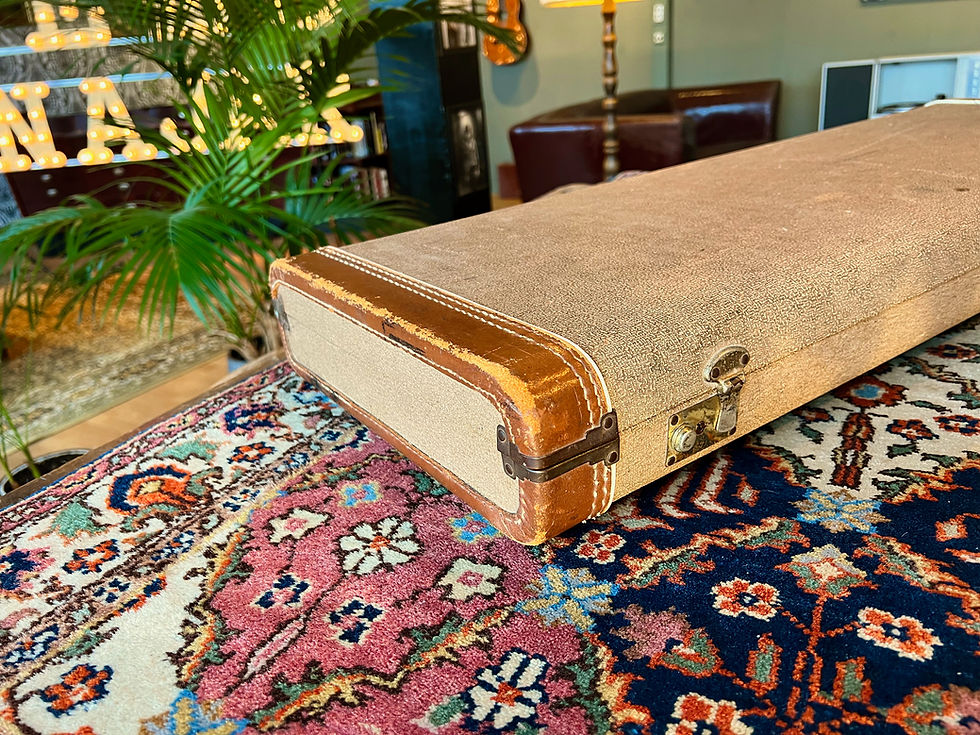Thumbnail: 1959-1960 Fender Stratocaster Telecaster Case Brown Tolex