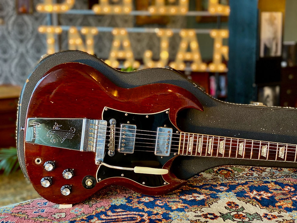 Thumbnail: SOLD! - 1971 Gibson SG Standard Cherry "Batwing"