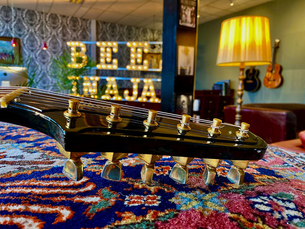 Thumbnail: SOLD! - 1976 Gibson Firebird Bicentennial Ebony Black & Gold Limited Edition