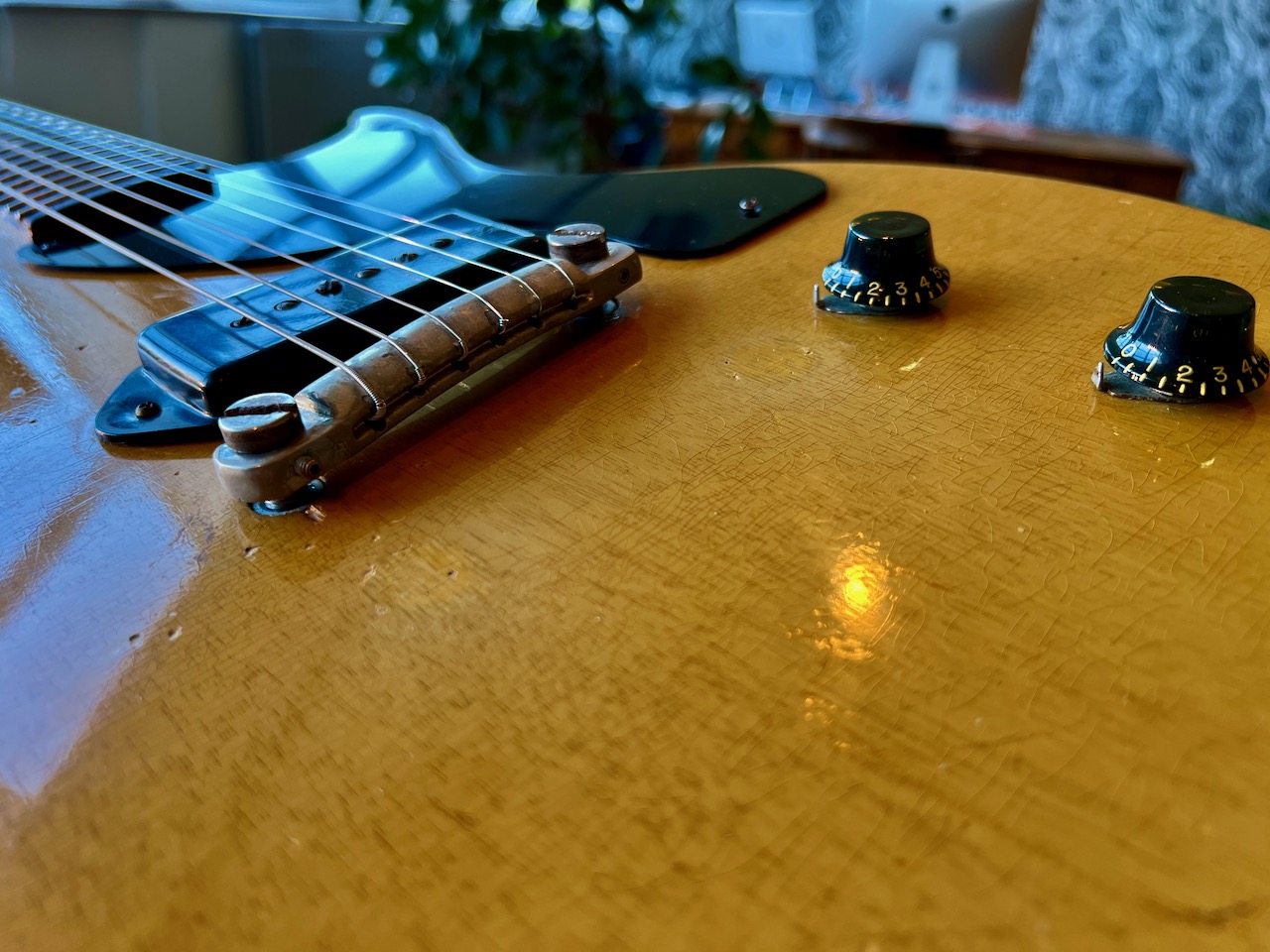 1957 Gibson Les Paul Junior TV Yellow Single Cut - Thumbnail 2
