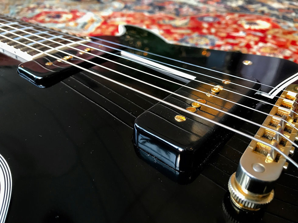 Thumbnail: SOLD! - 2014 Gibson Les Paul Custom P90 VOS Ebony 1 of 25