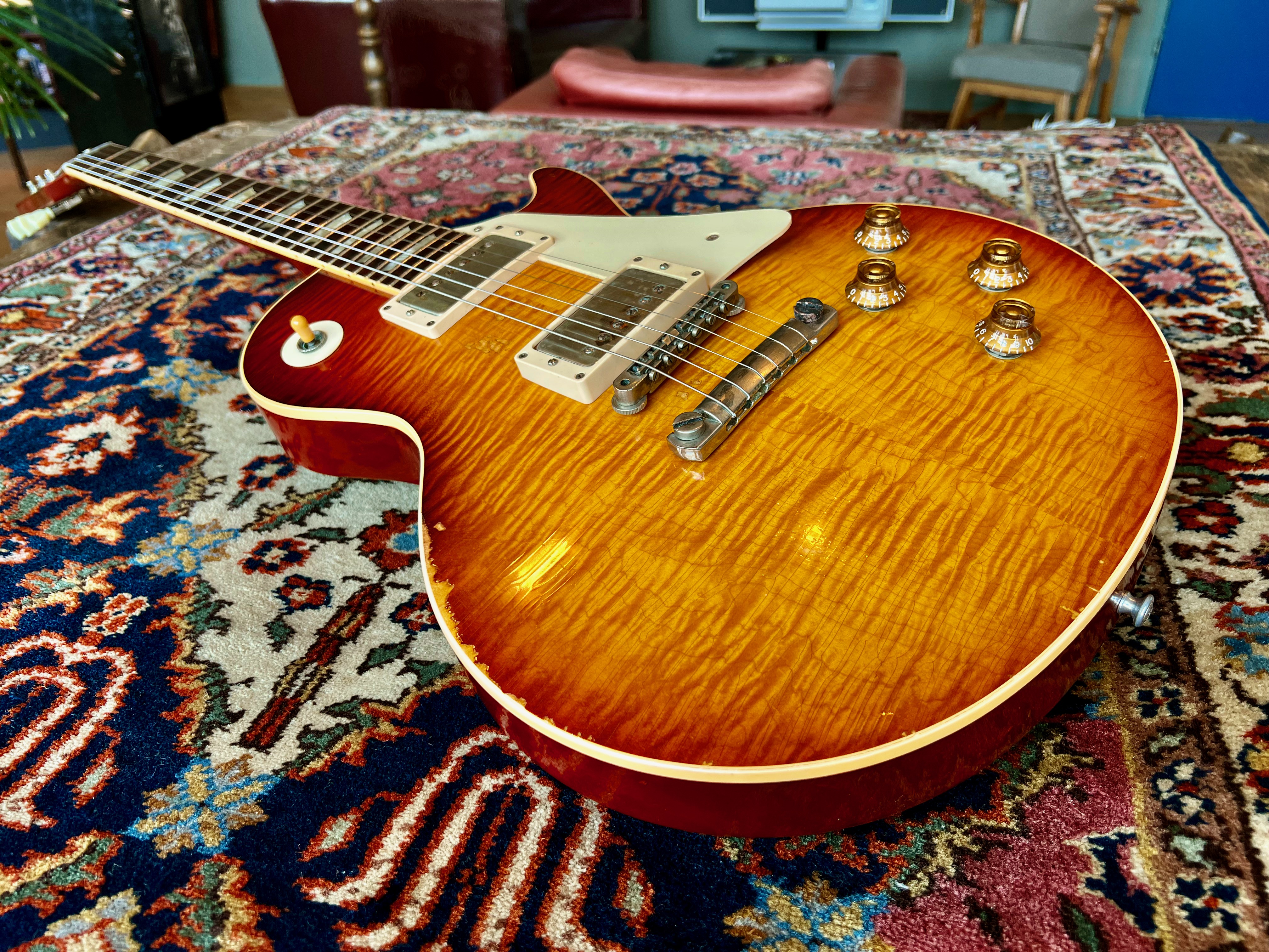 2009 Gibson Pearly Gates Les Paul Billy Gibbons Tom Murphy Aged #46 - Thumbnail 2