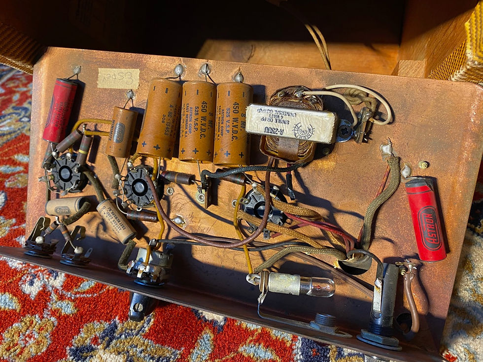 Thumbnail: SOLD! - 1953 Fender Champ 5C1 Tweed Wide Panel