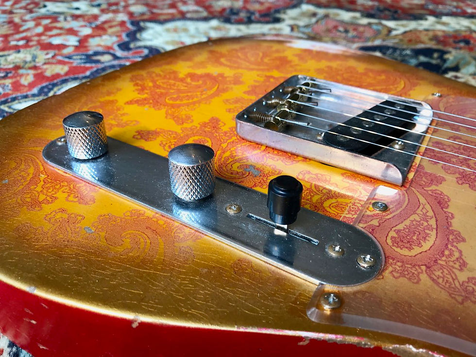 Thumbnail: SOLD! - DY Relic/Aged Pink Paisley Telecaster handmade in the UK
