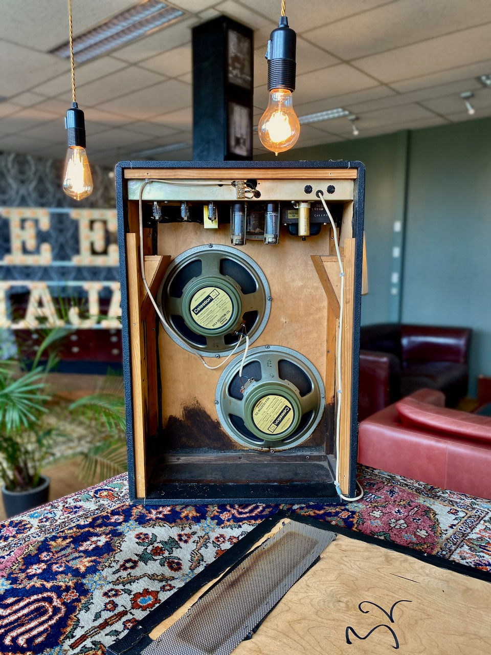 Thumbnail: SOLD! - 1973 Laney Supergroup LC-50 2x12 Combo G12M T1221