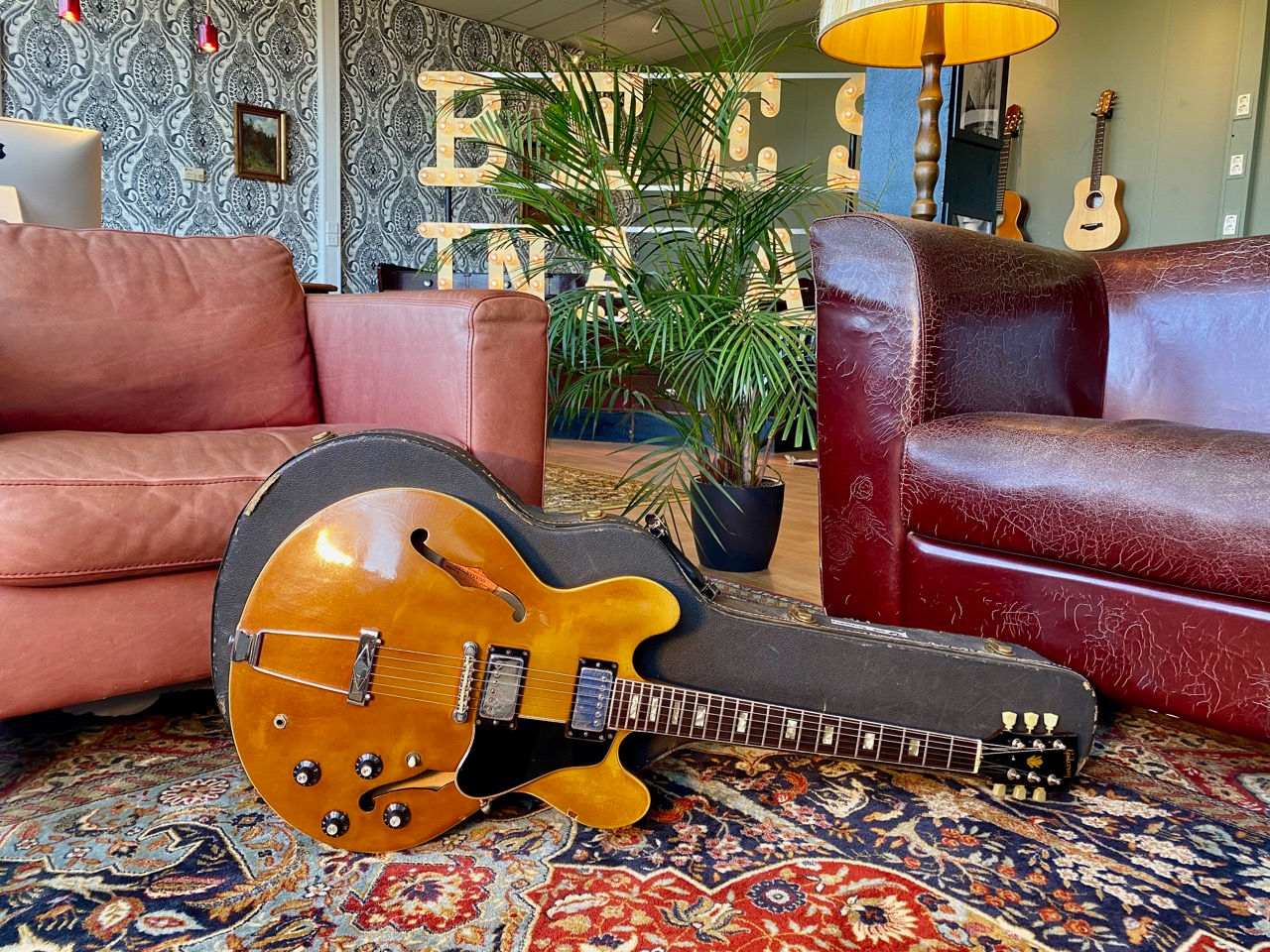 SOLD! - 1968 Gibson ES-335 TD Sparkling Burgundy to Gold Metallic