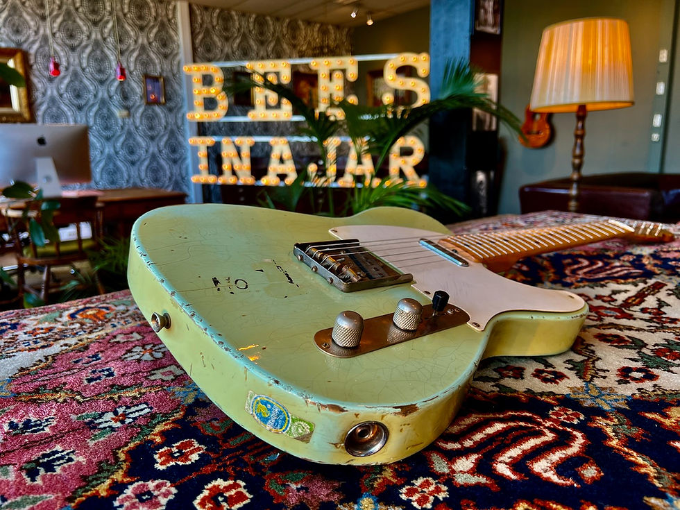 Thumbnail: 2004 RebelRelic No.1 1955 Telecaster T-series Surf Green Aged