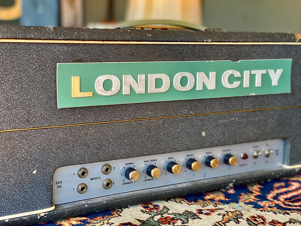 Thumbnail: SOLD! - 1969 London City DEA100 Super Lead plexi grey series