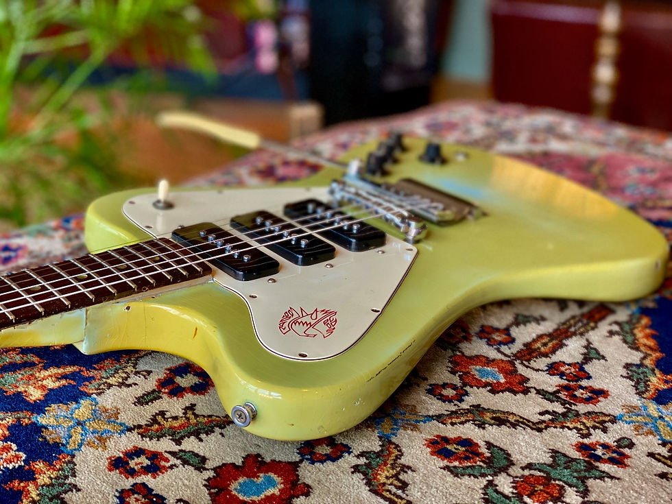 Thumbnail: SOLD! - 1967 Gibson Firebird III Frost Blue