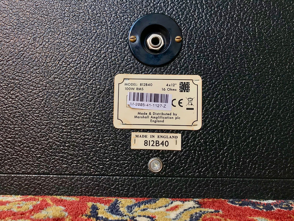 Thumbnail: SOLD! - 2005 Marshall 812T40 + 812B40 cab w/ 4 x 12 Celestion T652 Alnico