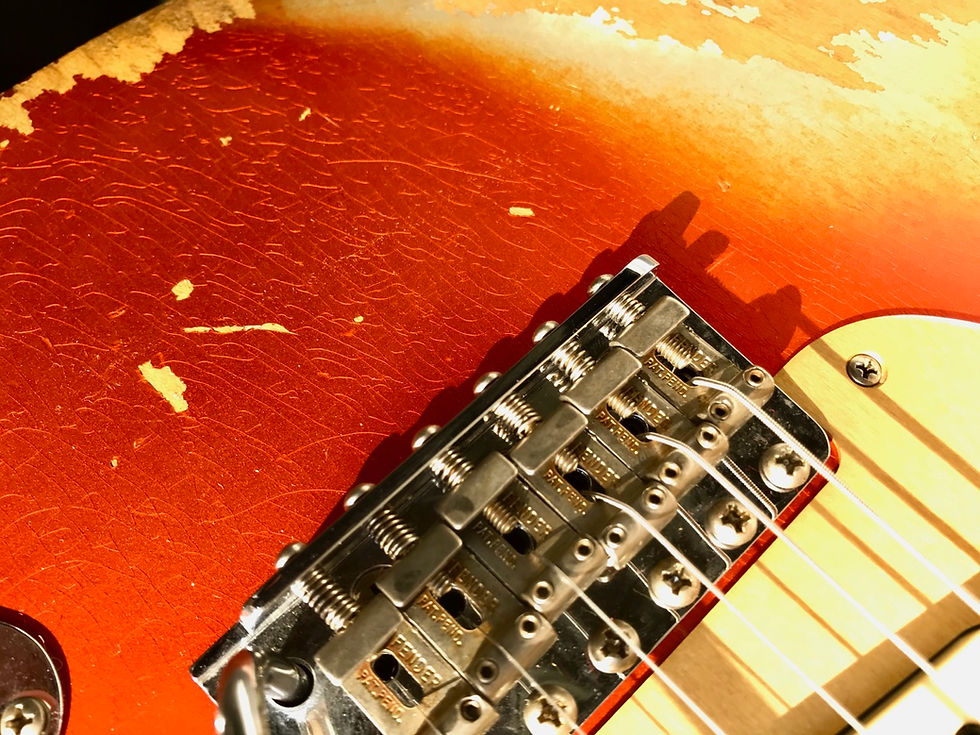 Thumbnail: SOLD! -2019 Candy Tangerine Fender CS LTD NAMM '66 Stratocaster Heavy Relic Aged