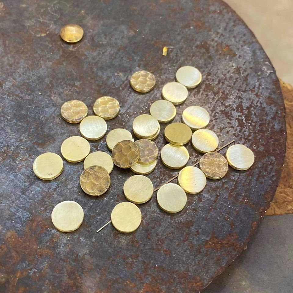Brass jewellery components