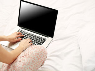 A quiet moment before logging into a Remote Online Notarization appointment